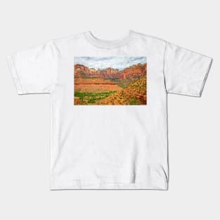 Watchman Trail View, Zion National Park Kids T-Shirt